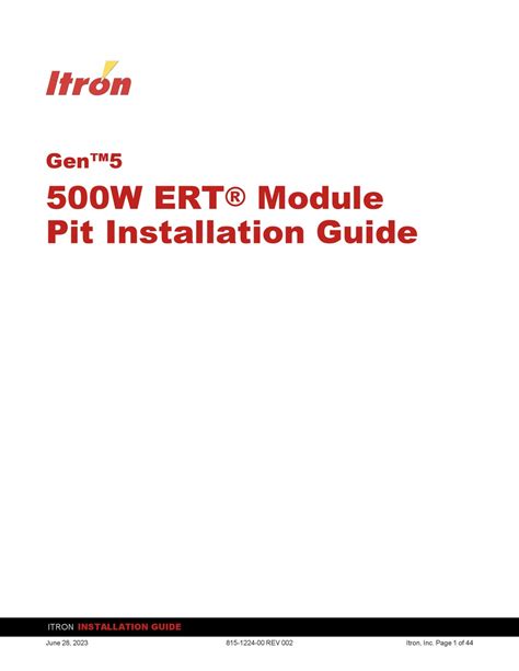 Leverage DI for advanced applications Itron's DI. . Itron gen5 riva manual